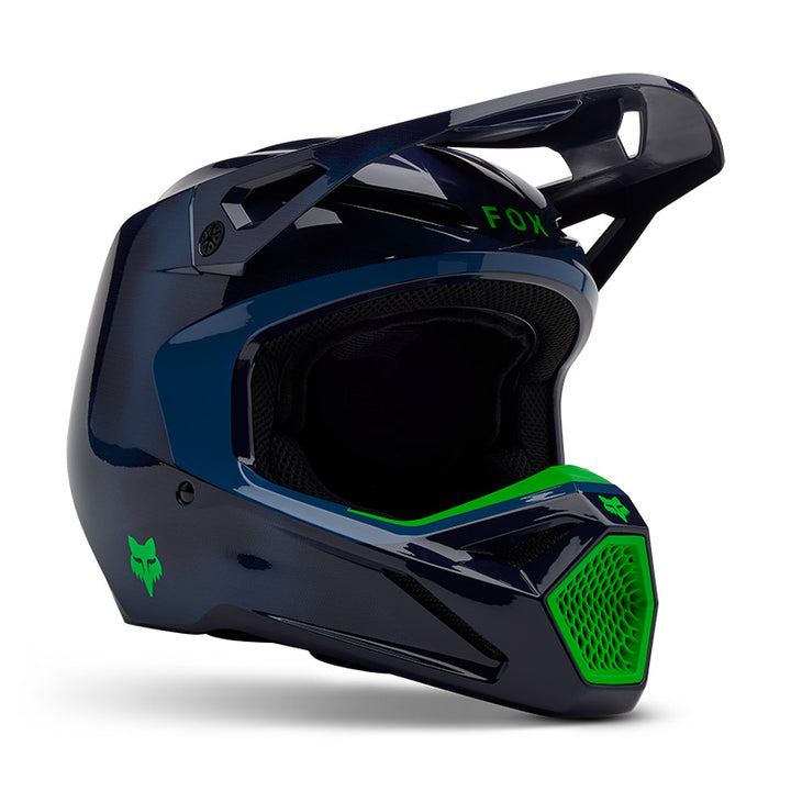 2025 Fox V1 Taunt Navy Blue Motocross Helmet