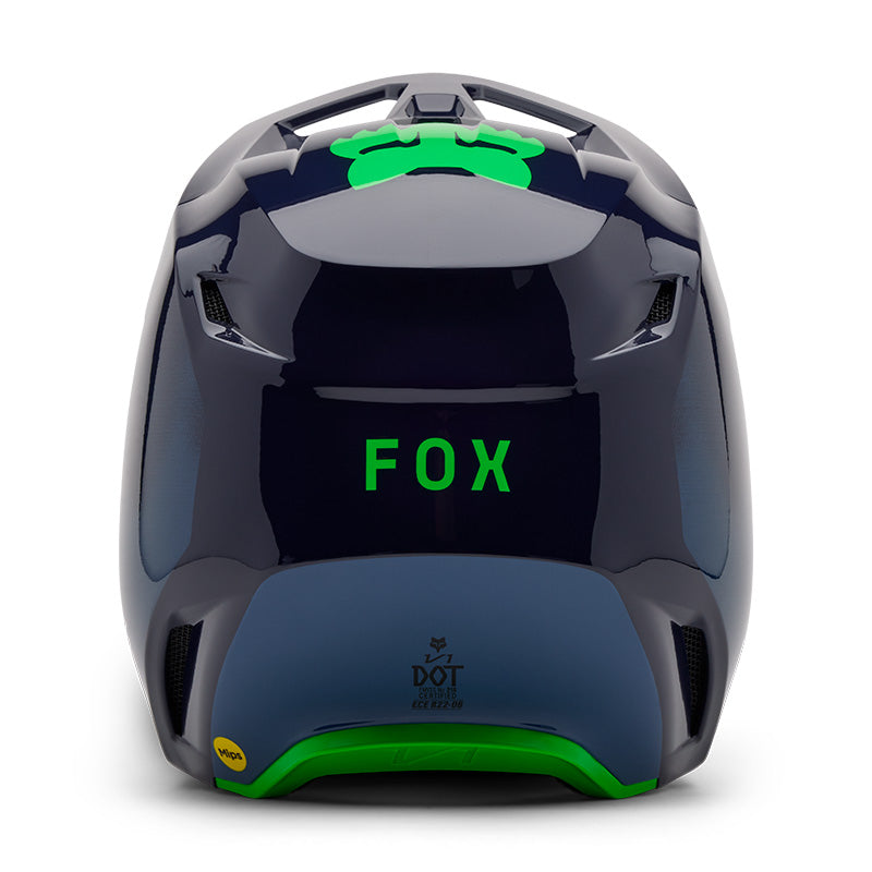 2025 Fox V1 Taunt Navy Blue Motocross Helmet