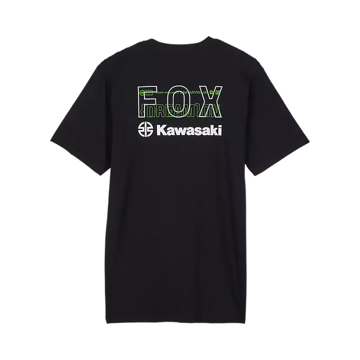 Fox X Kawasaki II Premium Tee Black