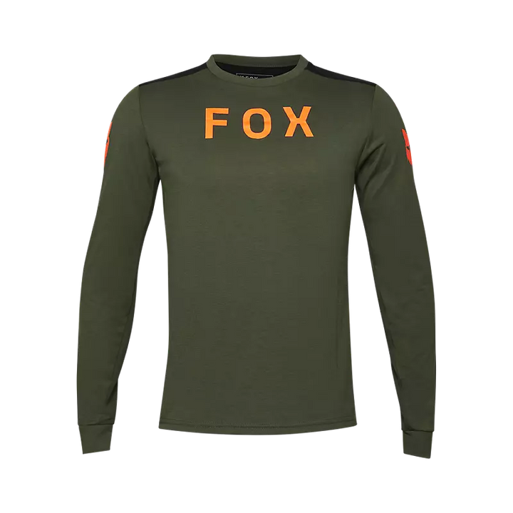 Fox Ranger Dri-Release Aviation Long Sleeve MTB Jersey Green