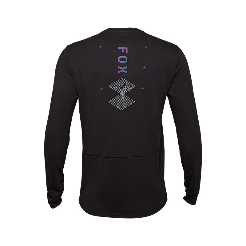 Fox Ranger Dri-Release Lunar Long Sleeve MTB Jersey Black