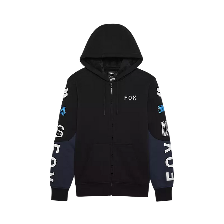 Fox RS Blocked Sasquatch Zip Hoodie Black Blue