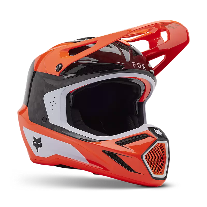 2025 Fox V3 RS Infinite Flo Orange Motocross Helmet