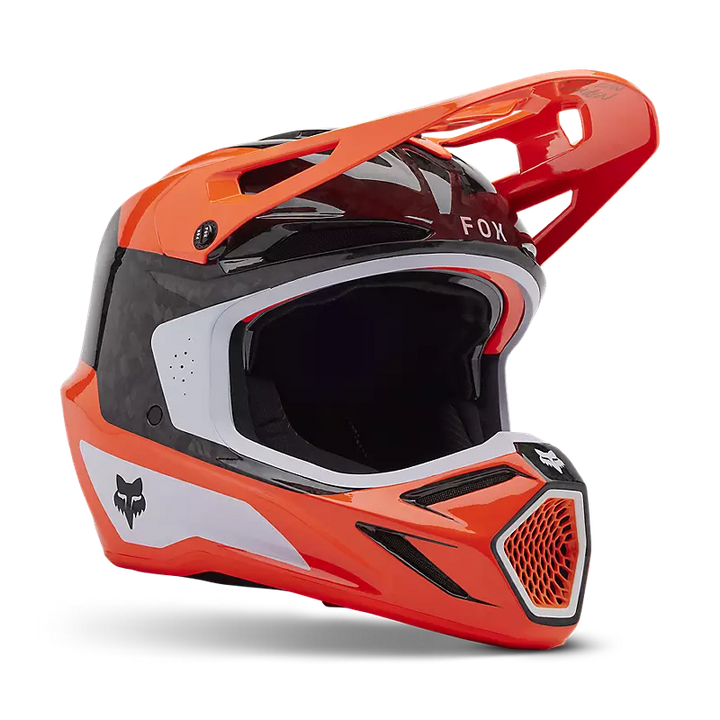 2025 Fox V3 RS Infinite Flo Orange Motocross Helmet