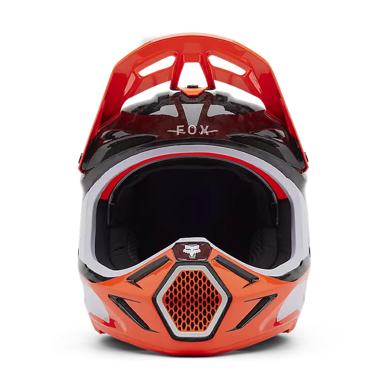 2025 Fox V3 RS Infinite Flo Orange Motocross Helmet