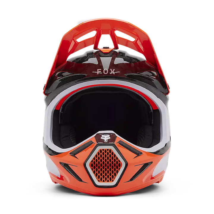 2025 Fox V3 RS Infinite Flo Orange Motocross Helmet