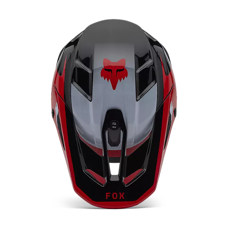 2025 Fox V3 Divider Black Red Motocross Helmet