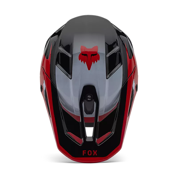 2025 Fox V3 Divider Black Red Motocross Helmet