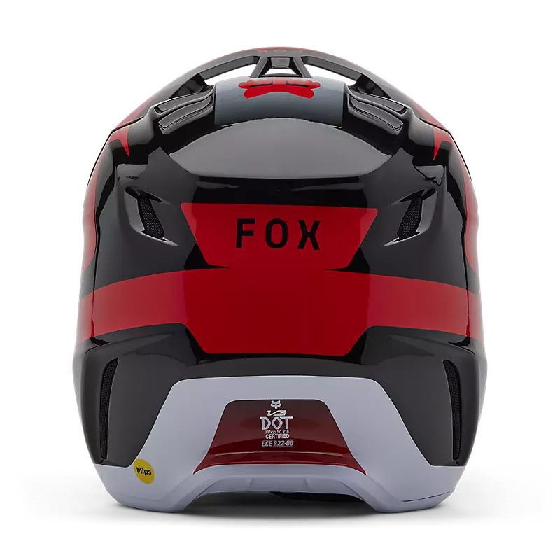 2025 Fox V3 Divider Black Red Motocross Helmet