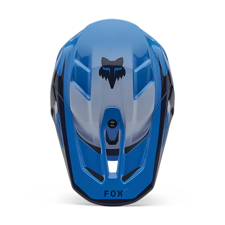 2025 Fox V3 Divider True Blue Motocross Helmet