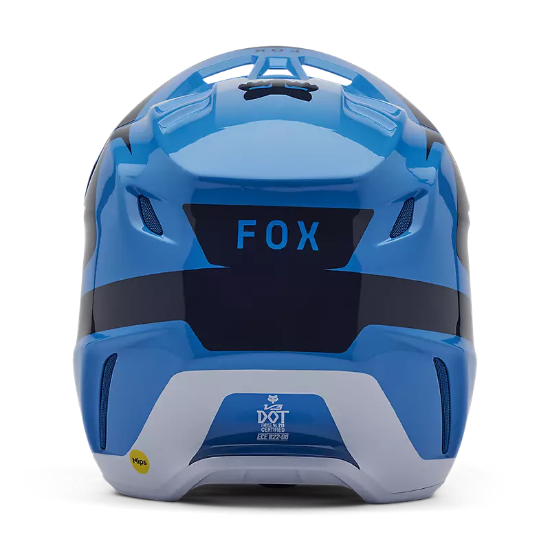 2025 Fox V3 Divider True Blue Motocross Helmet