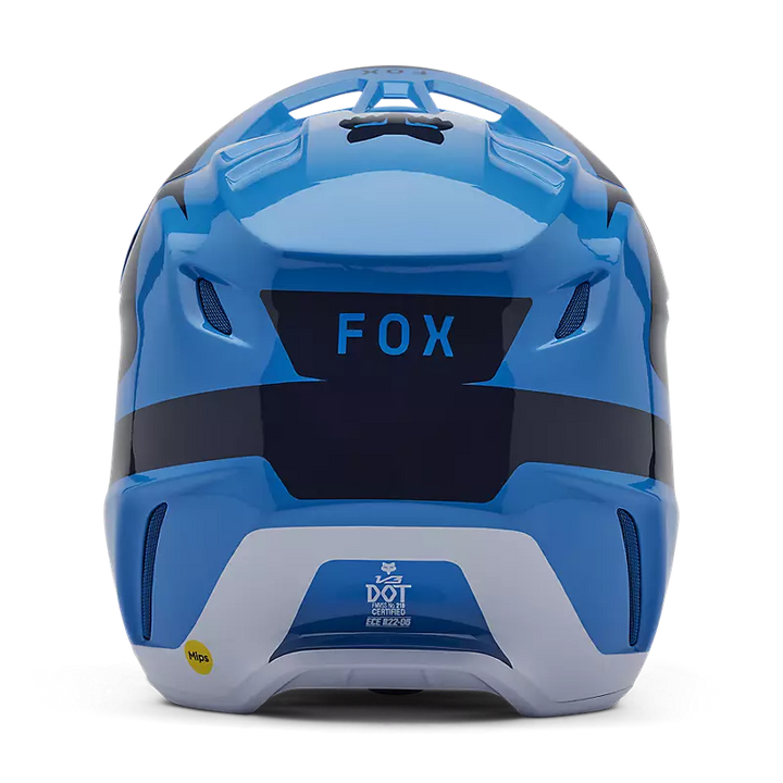 2025 Fox V3 Divider True Blue Motocross Helmet