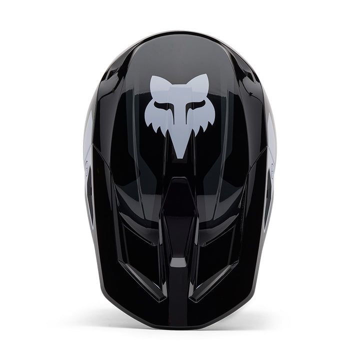 2025 Fox V1 Lean Black White Motocross Helmet