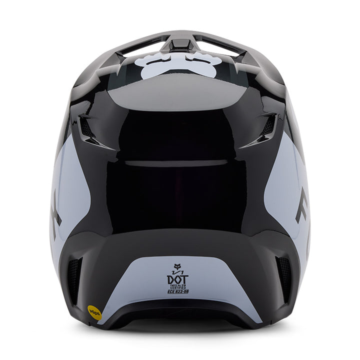 2025 Fox V1 Lean Black White Motocross Helmet