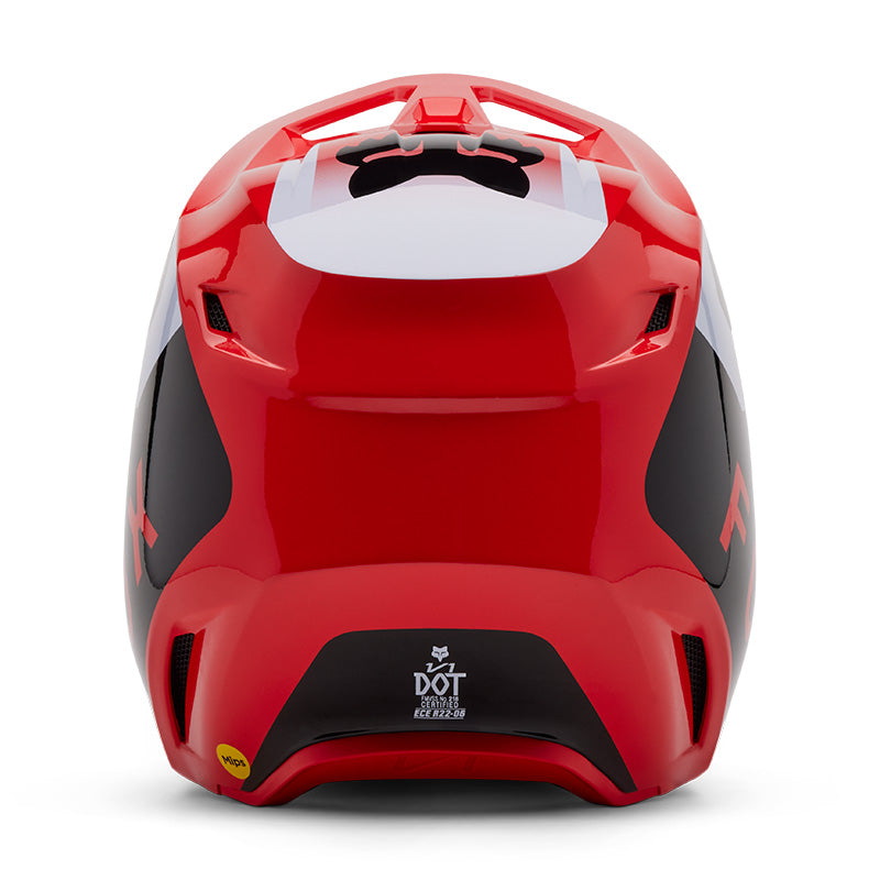 2025 Fox V1 Lean Red Motocross Helmet