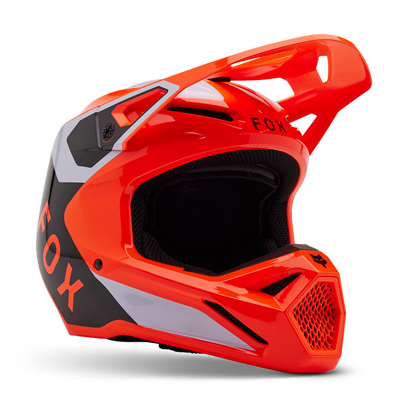 2025 Fox V1 Lean Orange Motocross Helmet