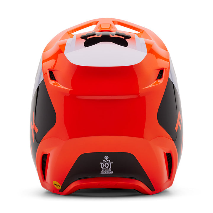 2025 Fox V1 Lean Orange Motocross Helmet