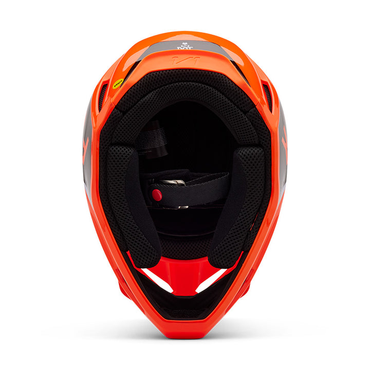 2025 Fox V1 Lean Orange Motocross Helmet