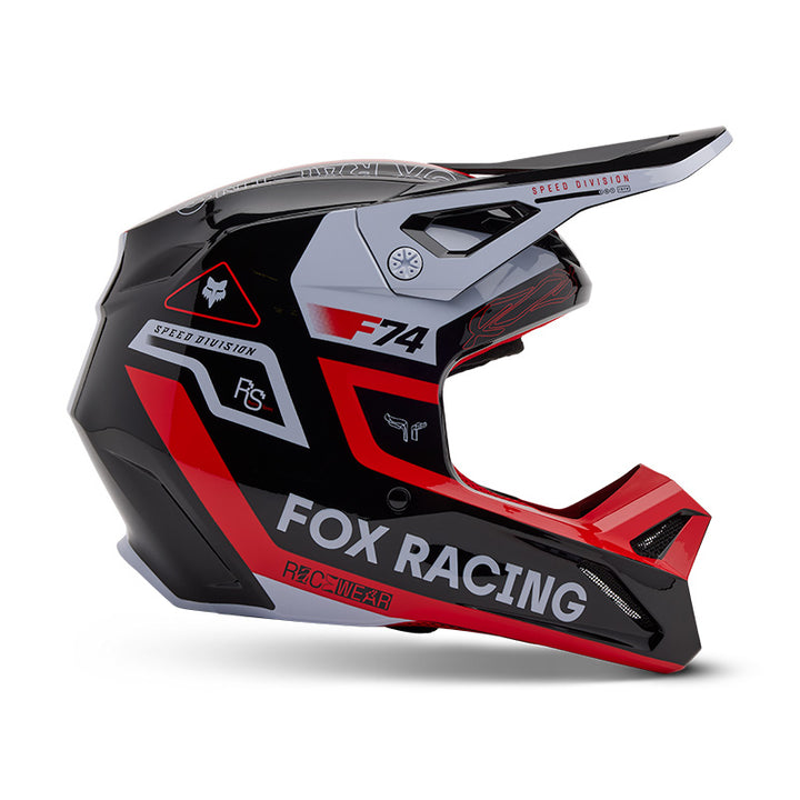 2025 Fox V1 Race Spec Red Motocross Helmet