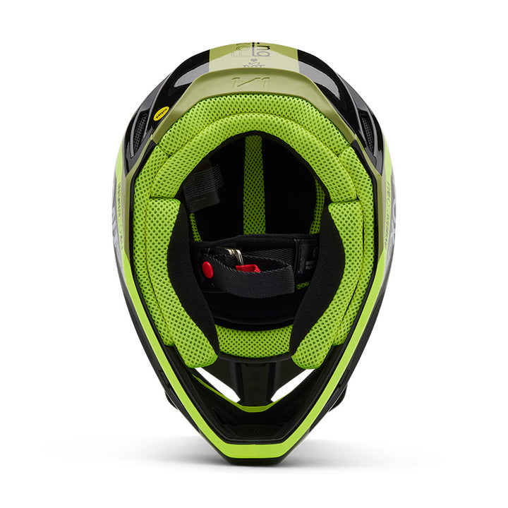 2025 Fox V1 Race Spec Green Motocross Helmet