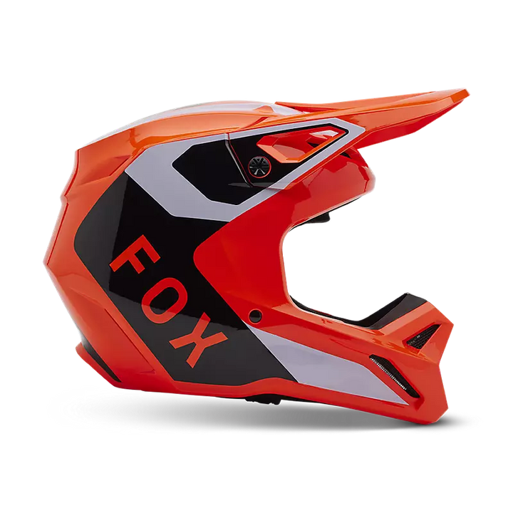 2025 Fox Youth V1 Lean Orange Helmet