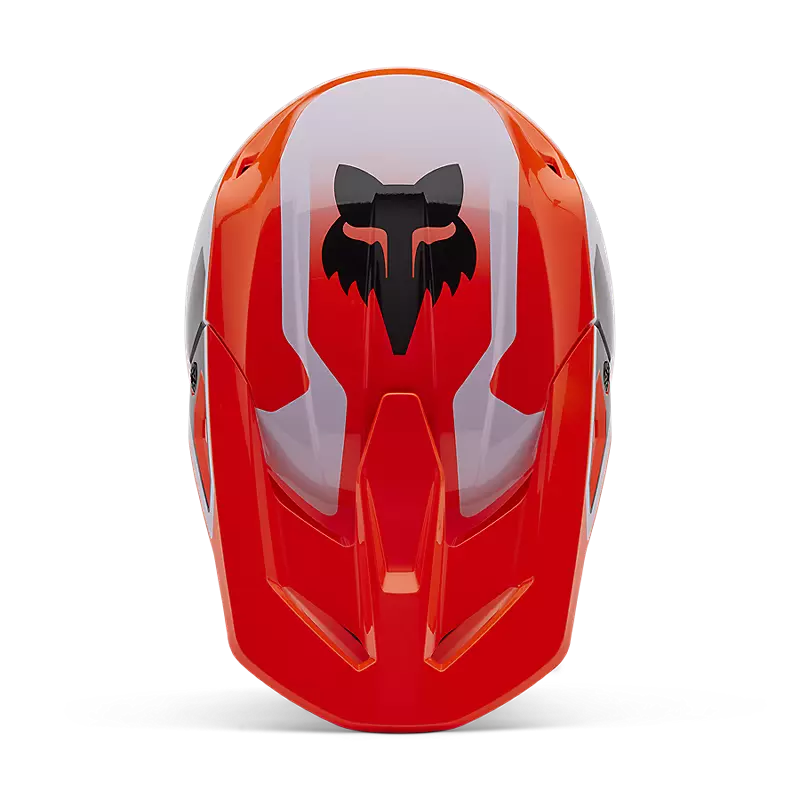 2025 Fox Youth V1 Lean Orange Helmet