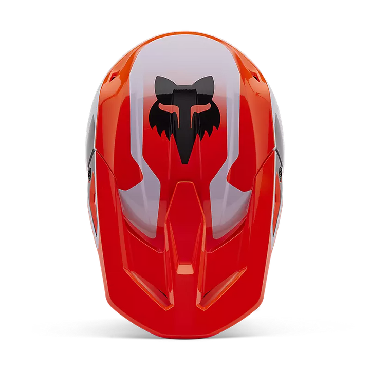 2025 Fox Youth V1 Lean Orange Helmet