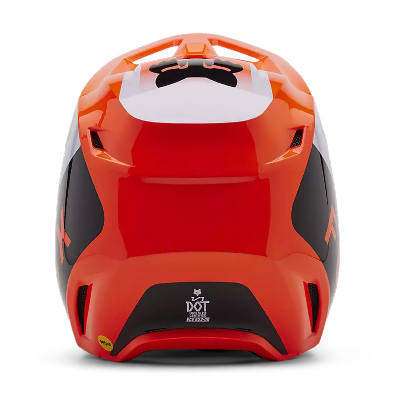 2025 Fox Youth V1 Lean Orange Helmet