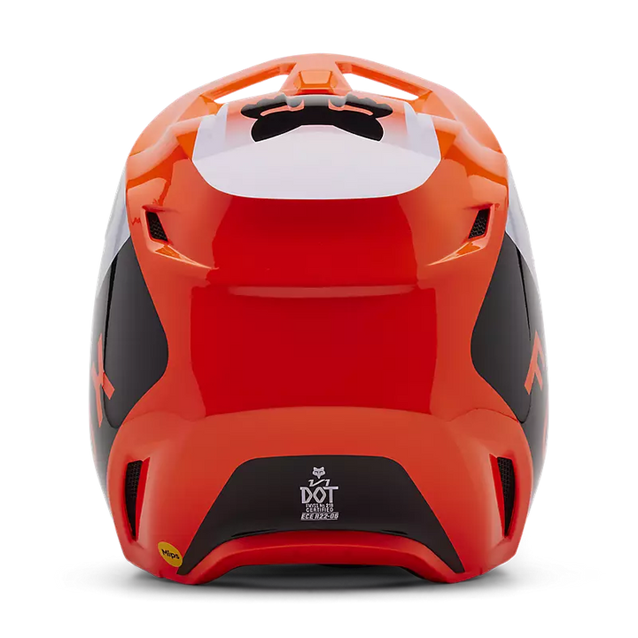 2025 Fox Youth V1 Lean Orange Helmet