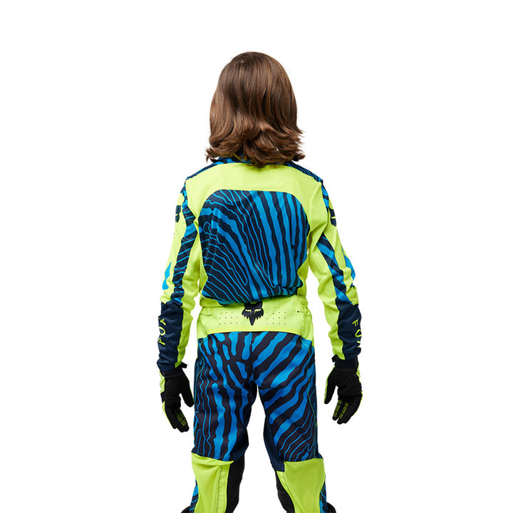 2025 Fox Youth Flexair Impression Blue Yellow Kit Combo