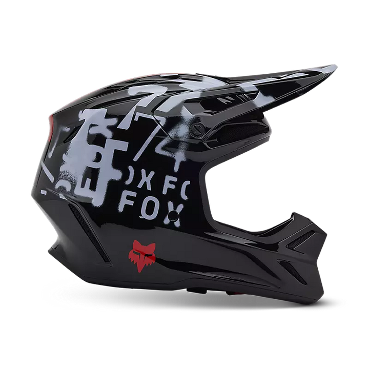 2025 Fox V3 Seventy4 Black Red Motocross Helmet