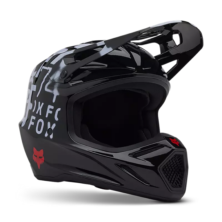 2025 Fox V3 Seventy4 Black Red Motocross Helmet