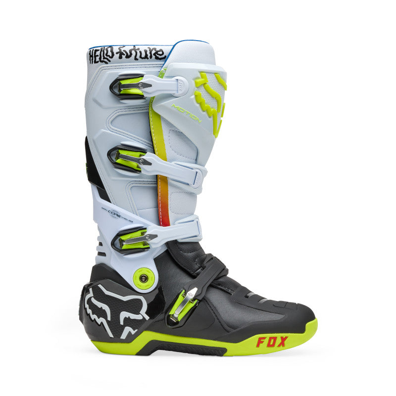 Fox Spring Hello Future Motion MX Boots Red Black White