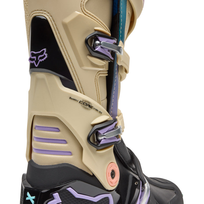 Fox Spring Hello Future Motion MX Boots Ash Blue Purple