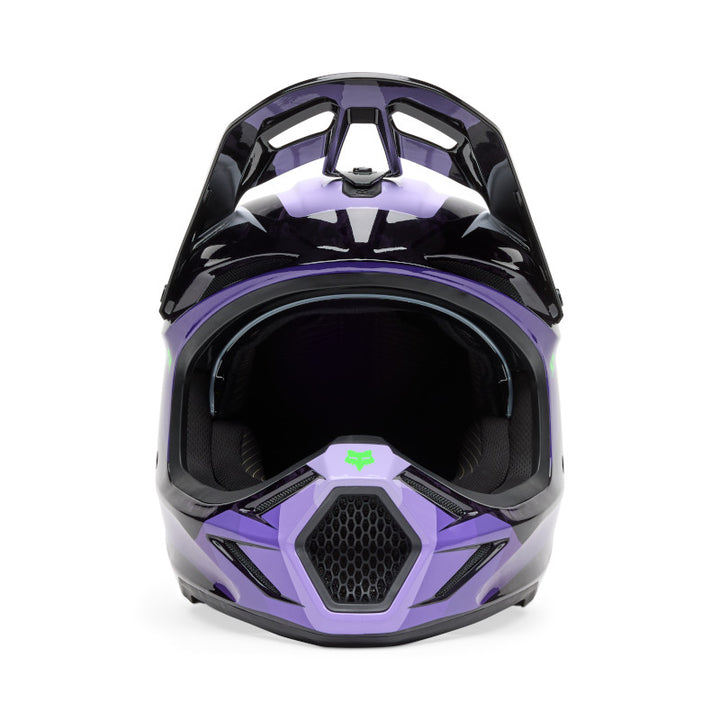 2025 Spring Fox V3 RS Grid Black Purple Motocross Helmet