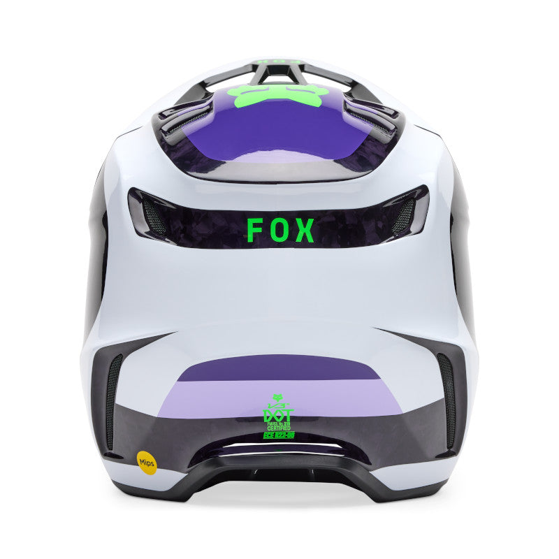 2025 Spring Fox V3 RS Grid Black Purple Motocross Helmet