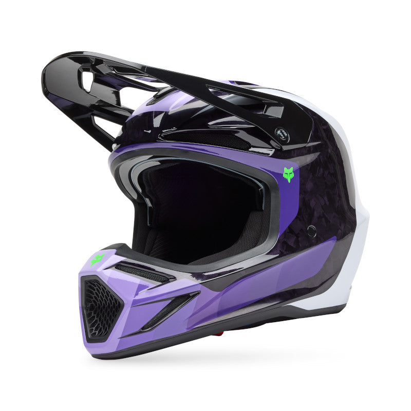 2025 Spring Fox V3 RS Grid Black Purple Motocross Helmet