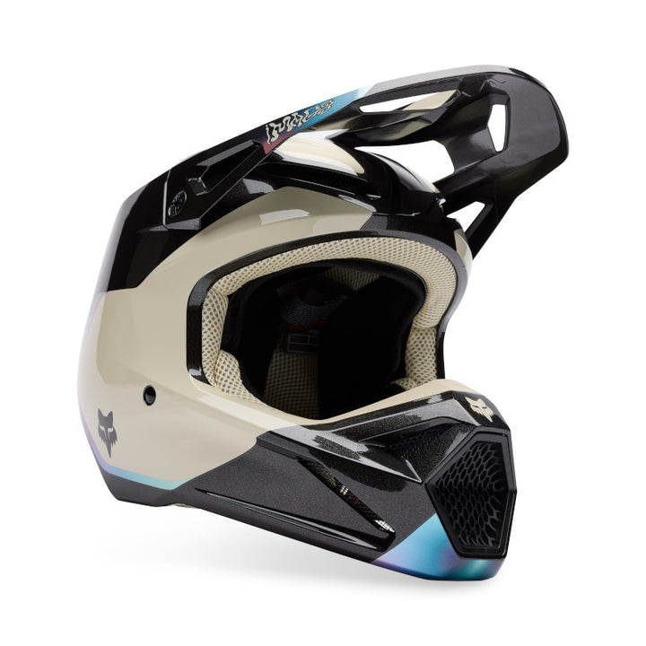 2025 Spring Fox V1 Hello Future Black Motocross Helmet