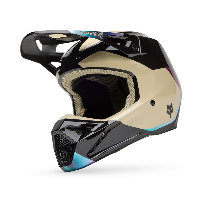 2025 Spring Fox V1 Hello Future Black Motocross Helmet