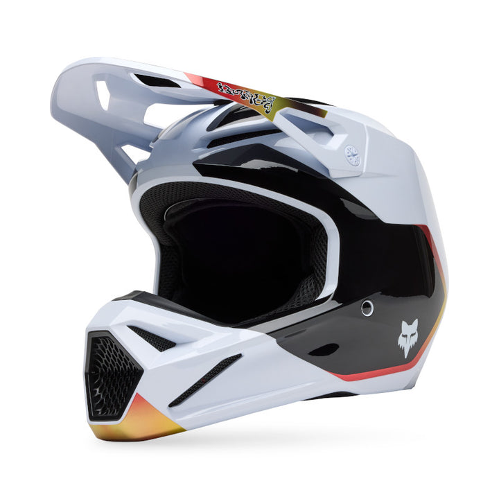 2025 Spring Fox V1 Hello Future White Motocross Helmet