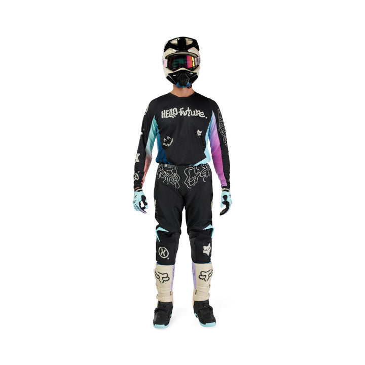 2025 Spring Fox 180 Hello Future Black MX Kit Combo