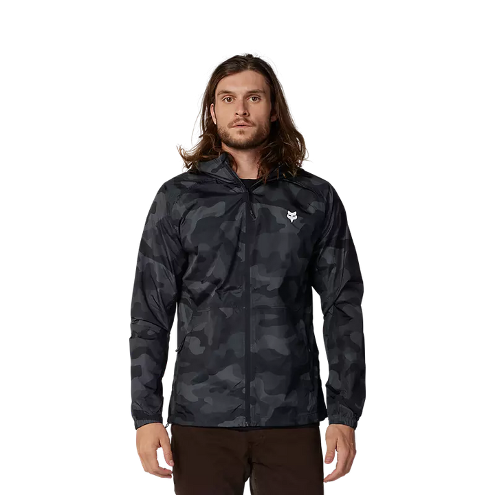 Fox Windbreaker Jacket Black Camo