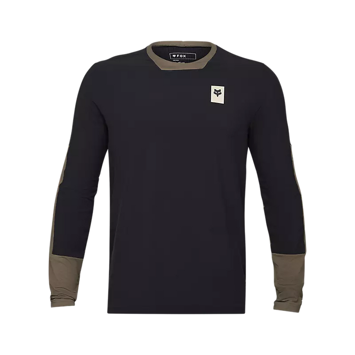 Fox Defend Thermal Long Sleeve MTB Jersey Ash Brown