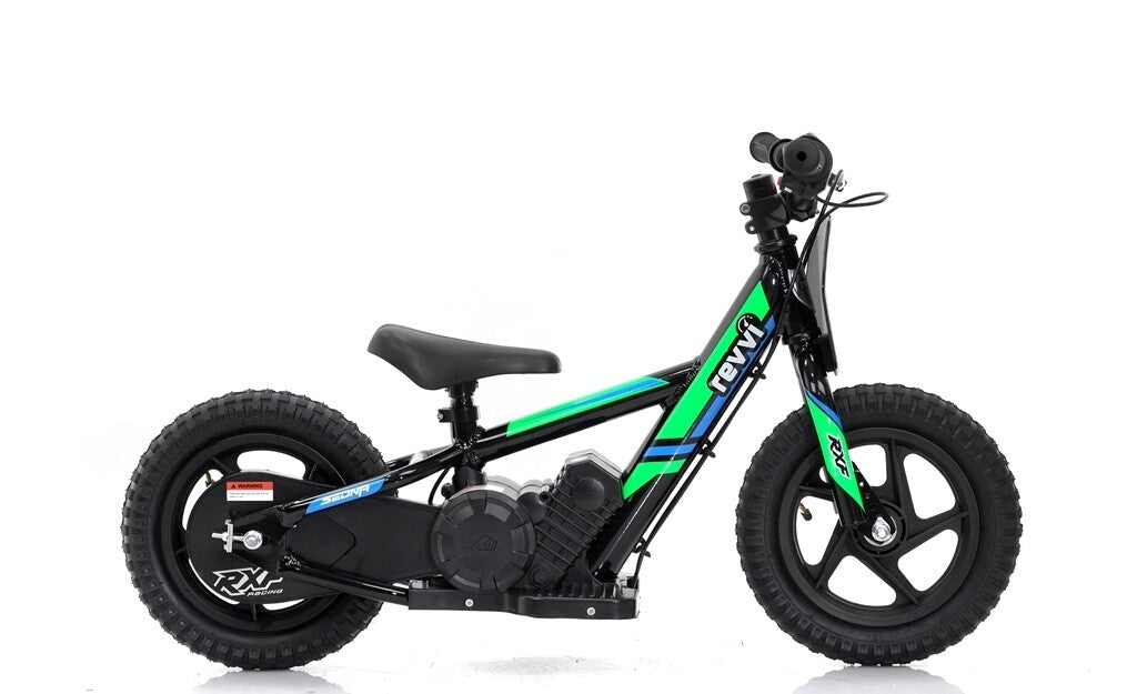 Revvi 12" Green Kids Electric Balance Bike