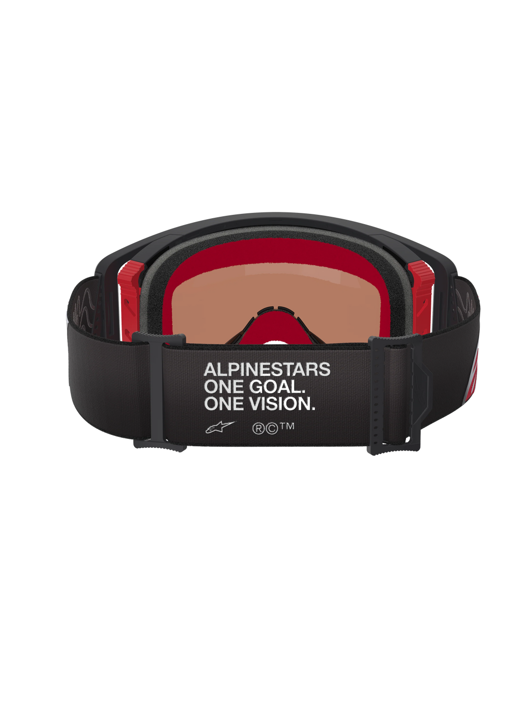 Alpinestars Vision Supertech Corp Goggle Black Red Mirror Silver Lens