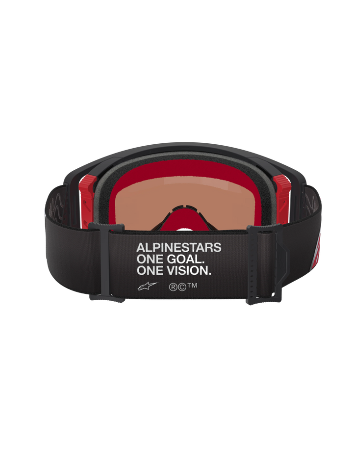 Alpinestars Vision Supertech Corp Goggle Black Red Mirror Silver Lens