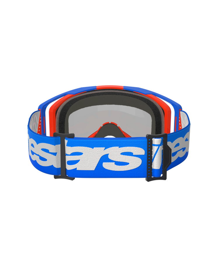 Alpinestars Vision 8 Wordmark Goggle Blue Orange Mirror Red Lens