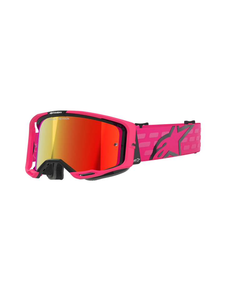 Alpinestars Vision 8 Corp Goggle Pink Mirror Red Lens