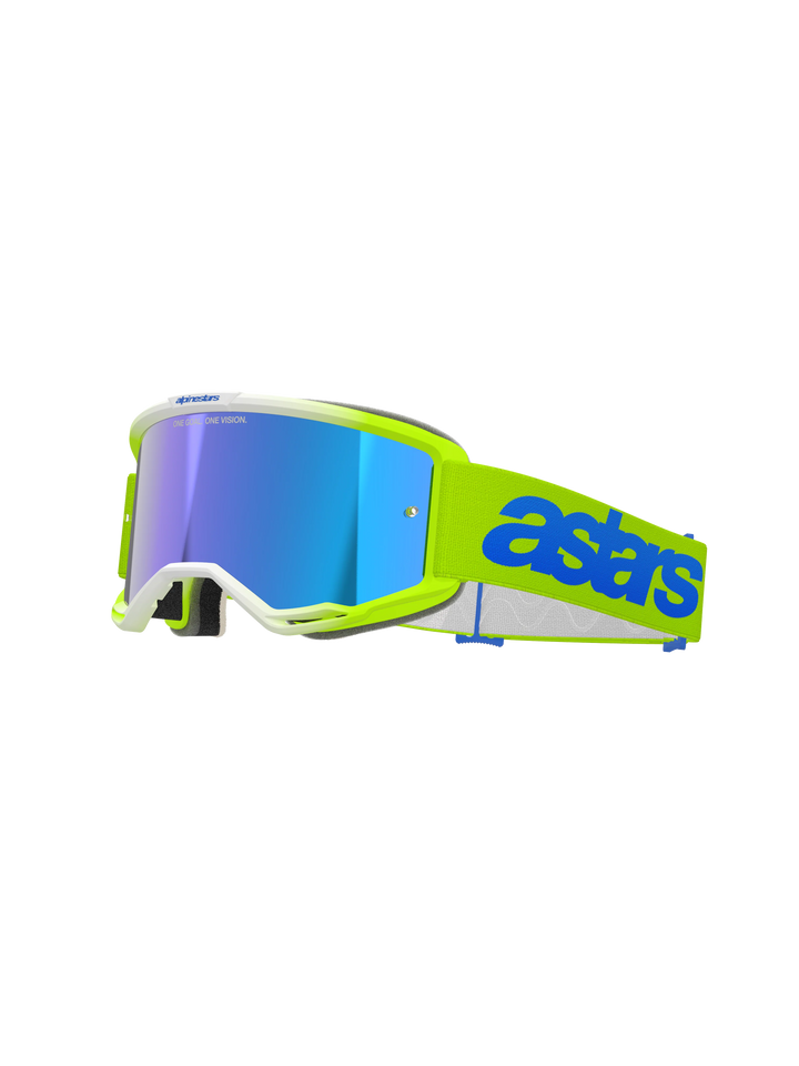 Alpinestars Vision 5 Blaze Goggle Yellow Blue Mirror Blue Lens