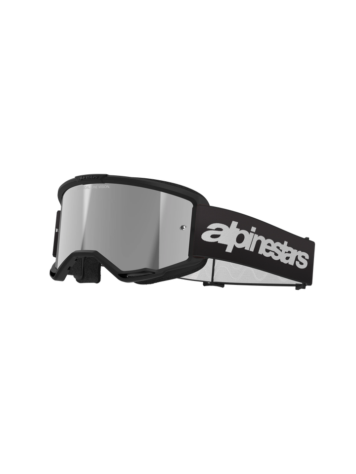 Alpinestars Vision 3 Wordmark Goggle Black Mirror Silver Lens